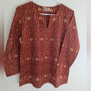 FabIndia handwoven ikat top